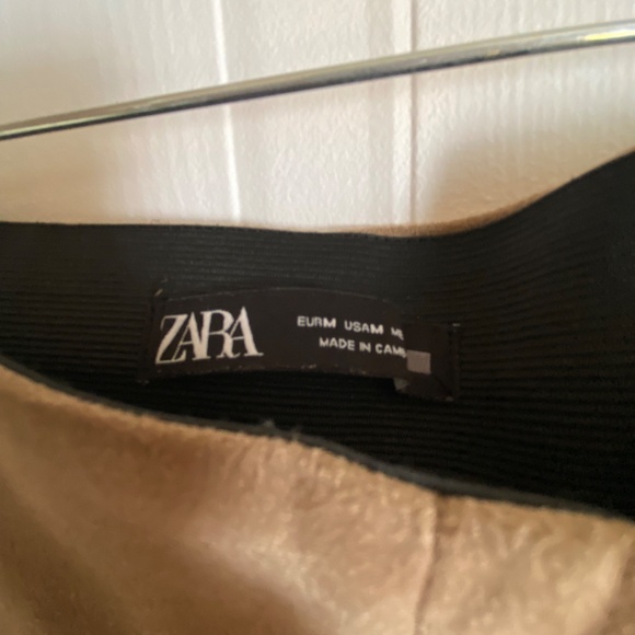 Zara tan faux suede leggings - Picture 5 of 5